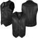 ARD Champs™ Men's Motorcycle Vest Genuine Cowhide Leather Black Style 950